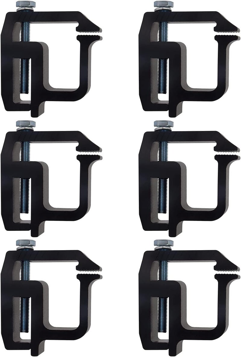 Kikito Mounting Clamps Truck Cap Topper Camper Shell for Silverado Sierra Dakota RamF150 F250 Titan Tacoma Tundra 6PC | Ladder Rack Clamps, Truck Bed Clamps, Canopy Clamp | - Image 1